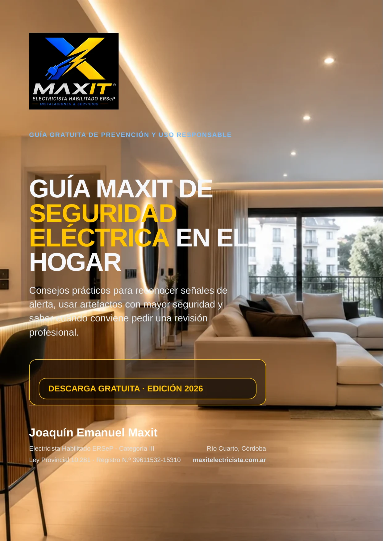 Guía gratuita MAXIT de Seguridad Eléctrica en el Hogar
